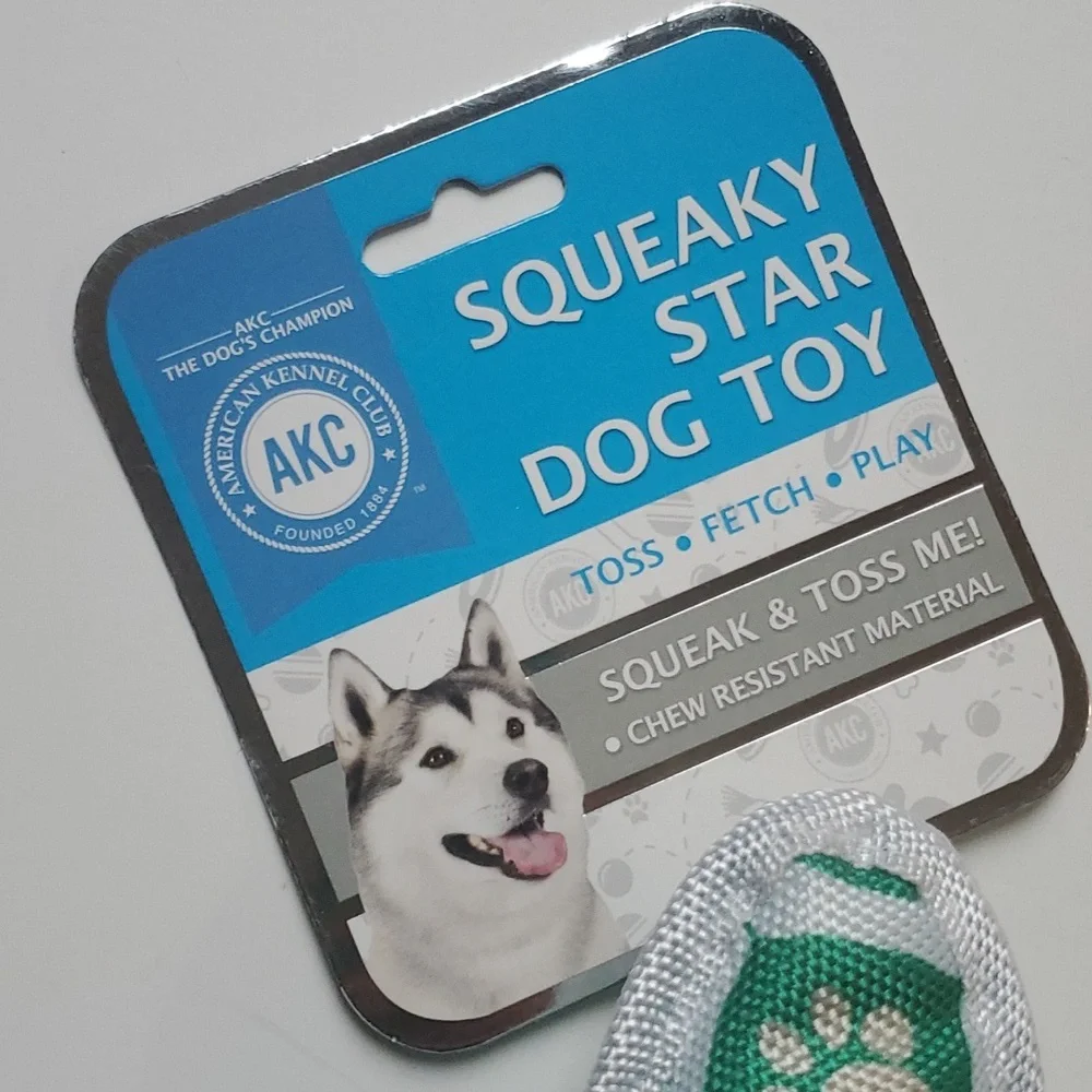 American Kennel Club Squeaky Star Dog Toy